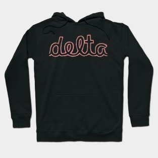 Delta Cursive Greek Letter Hoodie